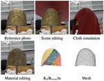 Extracting Triangular 3D Models, Materials, and Lighting From Images